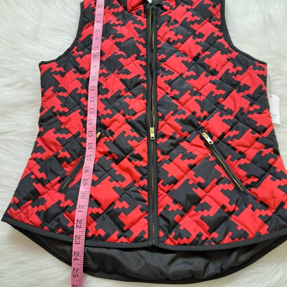 Crown & Ivy NEW Quilted Lightweight Vest Size Medium - Picture 9 of 10